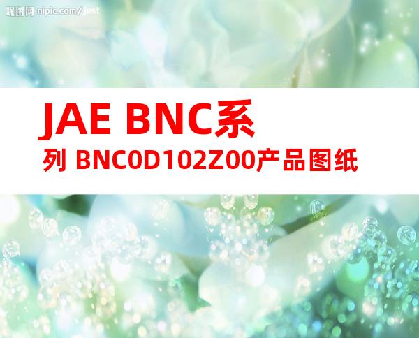 JAE BNC系列 BNC0D102Z00产品图纸